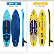 Mavi Set 325 X 82 Paddle Board Şişme Sörf Tahtası Full Set
