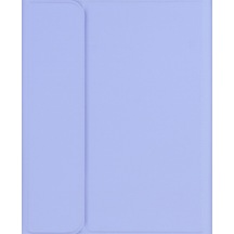 İpad Mini7/mini6 8.3" Mor Basit Deri Bluetooth Klavye Kılıfı