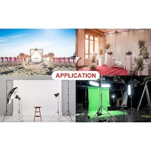 2x2 Metre Fon Standı Taşınabilir Background Stand Backdrop Stand Ayarlanabilir Demir Tag Açık Mavi