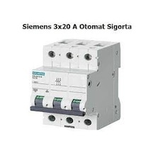 3X20 6Ka C Tipi Grup Otomatik Sigorta Sıemens