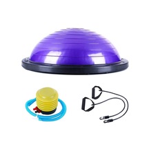Sones Patlamaya Dayanıklı Yoga Topu Spor Fitness Topu Denge Topu, Çap: 60cm Mor