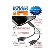 iOS Uyumlu iPhone 7 8 X Plus Lightning Kulaklık Şarj Çoklayıcı 4313P Ç