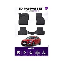Seat Leon 2020+ Otomatik Araca Özel Havuzlu "karbon" Paspas Takım