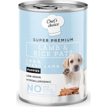 Chef's Choice Tahılsız Kuzulu Pirinçli Ezme Yavru Konserve Köpek Maması 400 G