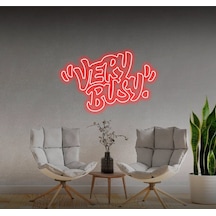 "very Busy" Yazılı Neon Tabela Kırmızı