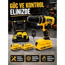 Lb 12v Akülü Matkap 20-30 Nm Tork, Çift Hız Ayarı Ve Led Işık