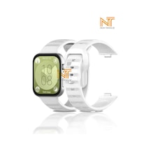 Huawei Watch Fit 3, Fit 4, Fit 4 Pro İle Uyumlu Spor Silikon Kordon, Beyaz