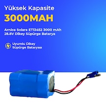 Arnica Solara Et13452 3000 Mah 28.8v Dikey Süpürge Batarya