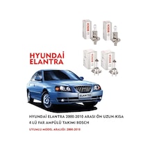 Hyundai Elantra 2007 Model Ön Uzun-kısa 4 Lü Far Ampülü Takımı