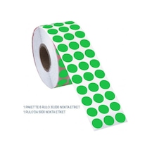 Tanex Işaretleme Nokta Etiketi 10Mm 5000Adt Yeşil Nokta Etiket Tanex Işaretleme Nokta Etiketi 10Mm 5000Adt Yeşil Nokta Etiket