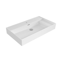 Bocchi Milano 1537-001-0126 Sağdan Etajerli Lavabo Parlak Beyaz 80 CM
