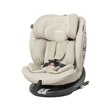 Ultimate 360 Dönebilir Yatabilir 0-36 Kg Deri Oto Koltuğu Isofıx/sıp/latch Krem