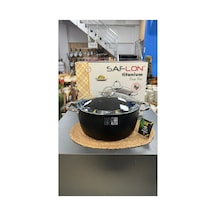 Safinox 28 Cm Derin Titanyum Tencere Siyah - 673009855 Siyah