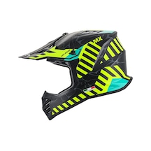 Sway 618 Alert Çocuk Cross Kaskı Bisiklet Motosiklet Enduro Kask Xl Beden Mat Siyah Sarı Çocuk Kaskı Siyah - Sarı