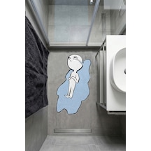 Crying 80x120 Cm Kaymaz Tabanlı Yıkanabilir Banyo Paspası Renkli