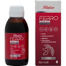Balen Ferrofan Demir, Kuşburnu Eks., Spirulina, Çinko İçeren Şurup 150 Ml