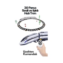 Welcomein Oyuncak Uzaktan Kumandalı 30 Parça Sesli Ve Işıklı 176 Cm Ray Uzunluğunda Hızlı Tren Seti