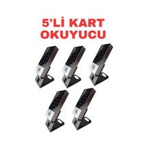 Sr-214 Lcd Em Parmak İzi Kart Şifre Okuyucu Lcd Ekranlı Metal Kasa 125 Khz 5 Adet