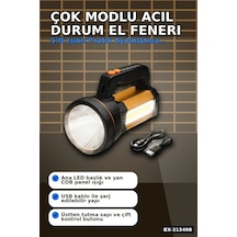 Çok Modlu 800w Acil Durum El Feneri - 800m Menzilli - Kamp Ve Doğa Aktiviteleri İçin Bx-313498 Çok Renkli