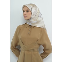 Armine Saf İpek Sura Eşarp-2026 İlkbahar-yaz- 950500d Vizon-gri
