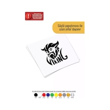 Boynuzlu Viking - Araç, Oto, Laptop, Duvar Uyumlu Sticker 10 11 Cm