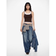 Koton U Yaka Kolsuz Slim Fit Basic Atlet Kahverengi 6sal30058ık Kahve