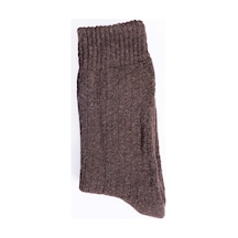 Tudors Kalın Kahverengi Kışlık Çorap-28802 - Erkek Kahverengi