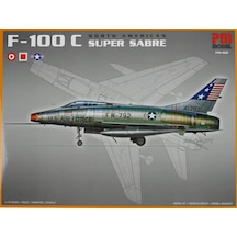 North American F-100 C Super Sabre Pm Model Avcı-bombardıman Uçağı Demonte Plastik Maketi