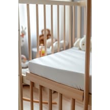 82 Tel %100 Pamuk Saten 100x200 Tek Kişilik Lastikli Çarşaf Beyaz