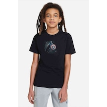 Avengers Baskılı Unisex Çocuk Siyah T-Shirt (528301447)
