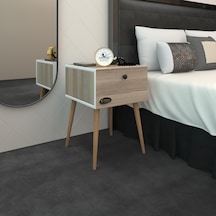 Kenzlife Komodin Tora Crd 60 39 39 Komidin Ahşap Ayaklı Kitaplık Ayakkabılık Kapaklı Arkalıklı Beyaz