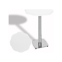 Papatya Bistro Wermodin Masa Yuvarlak 67 Cm Kromnikel - Beyaz Çok Renkli