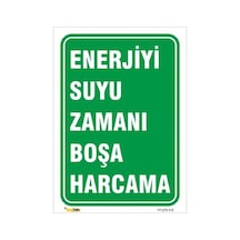 Enerjiyi Suyu Boşuna Harcamayınız - Isg Levhası Levha 25x35 Cm Galvaniz Saç 0,4 Mm