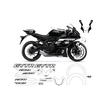 Yamaha Yzf R7m White Sticker Set Çok Renkli