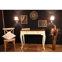 Wooding 100 Cm Çekmeceli Masif Krem Ceviz Dresuar (548587958) Krem