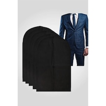 5 Adet Takım Elbise Ceket Gömlek Kılıfı 63x100 Cm Tela 100 X 63 Siyah Tr Diğer