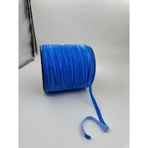 Paşateks- 1 Cm Düz Kadife-5 Metre Gök Mavi