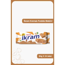 Ülker İkram Kremalı Bisküvi Fındıklı 24 x 84 G