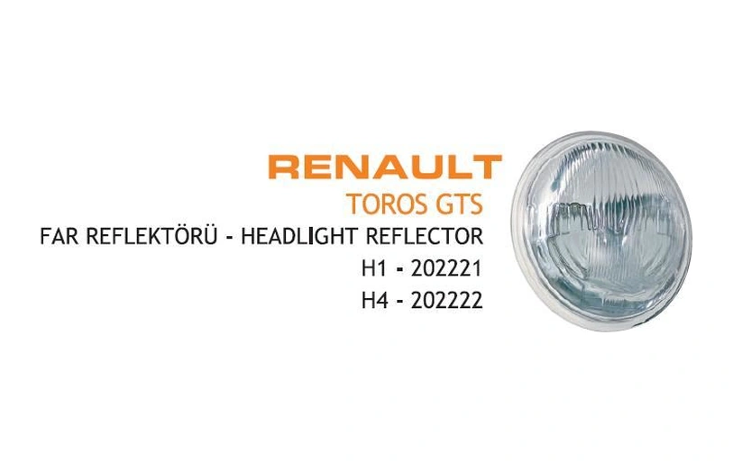 Far H4'lü Çerçevesiz Renault R12 Gts Dış