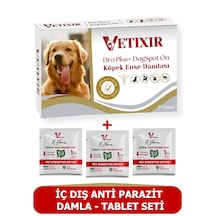 Köpek Bitkisel İç Dış Bit Pire Uzaklaştırıcı Damla Ve Tablet 5 Damla 3 Tablet