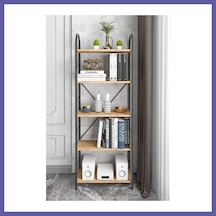 Bezos Metal Kitaplık Atlantik Çam 180 Cm Nıda