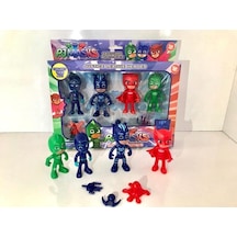 Pj Masks Pj Maskeliler 4 Figürlü Set Hareketli Kol Bacaklar Pija Maskeliler