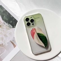 Goldenqian Soket Katlanır Kavrama Tok Güzel Yaprak Akrilik Telefon Tutucu İçin İphone13 Evrensel Telefon Braketi Griptok Standı K011 K011