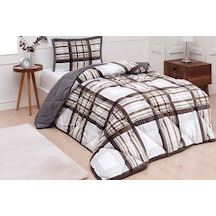 Merinos Comforter Yorgan Seti 160x240 Wera Gri Gri - Krem