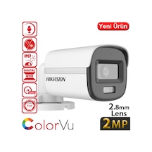 Hıkvısıon Ds-2ce10df0t-lpfs 2mp 2.8mm 1080p Hd-tvı Colorvu Plastik Dış Ortam Sesli Ir Kamera 20mt.