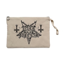 Dark Funeral Logo Krem Clutch Astarlı Cüzdan / El Çantası Krem Dark Funeral Logo Krem Clutch Astarlı Cüzdan / El Çantası Krem