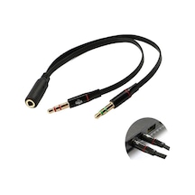 5744 Kulaklık Mikrofon Çevirici Ayırıcı. Bütün Telefon Modellerine Uyumlu Tek 3.5mm Girişe Sahip Olan Kulaklıklarınızı Ses Ve Mikrofon Girişini Ayrı Şekilde Kullanabilmek İçin Üretilmiştir.