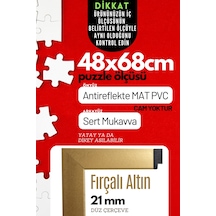 21mm- 48x68 Cm Antireflekte Mat Pvc Li Fotoğraf 1000 Parça Puzzle Belge Çerçevesi Yatay Dikey 21lik