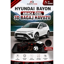Hyundai Bayon 2021 - 2026 Araca Özel 3d Bagaj Havuzu