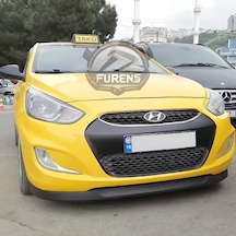 Hyundai Accent Blue 2011-2018 Uyumlu H Lip Esnek Ön Lip 2 Parça Karlık Ön Ek Tampon Altı Dill